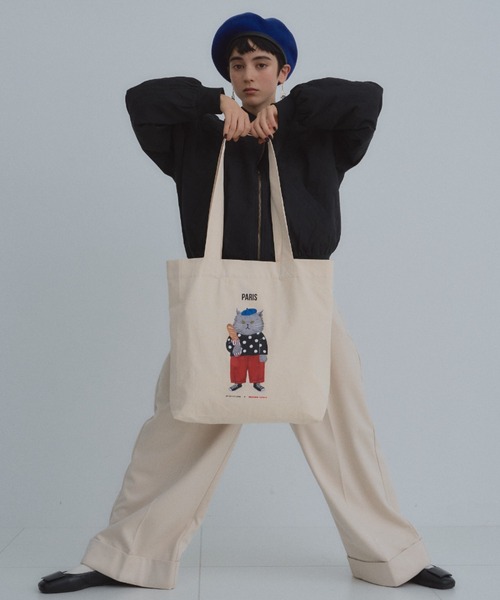 manana suerte（マニャーナスエルテ）の「CATモチーフトートバッグ（トートバッグ・レディース・その他1/その他2・FREE）」の3枚目の写真