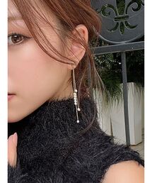 スモールパール多連ピアス