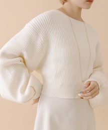 mline | [mline]バックリボンショートニット(ニット/セーター)