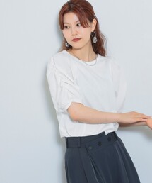 Ray BEAMS | Ray BEAMS / ギャザー パフスリーブ トップス(Tシャツ/カットソー)