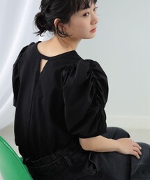 Ray BEAMS | Ray BEAMS / ギャザー パフスリーブ トップス(Tシャツ/カットソー)