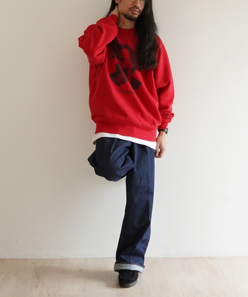 【美品】Healthknit ブラームス classic スウェット　Ｌ Healthknit トレーナー スウェット CLASSIC SWEAT L/S BRAHMS