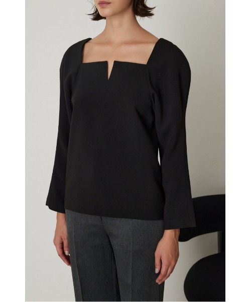 RIM.ARK（リムアーク）の「Sleeve on shoulder design tops（Tシャツ/カットソー・レディース・グレー/ブラック・36/38）」の15枚目の写真