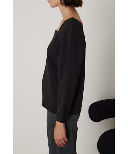 RIM.ARK（リムアーク）の「Sleeve on shoulder design tops（Tシャツ/カットソー・レディース・グレー/ブラック・36/38）」の16枚目の写真