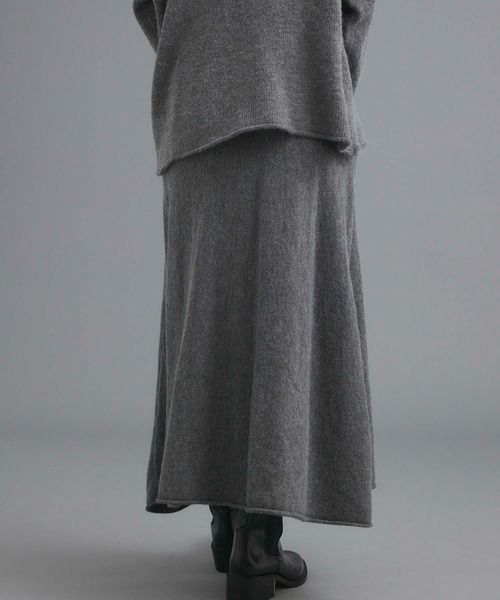 fifth(フィフス)の「ボートネックニットスカートセットアップ(セットアップ・レディース・ブラック/グレー/ラベンダー/ホワイト・M)」の13枚目の写真