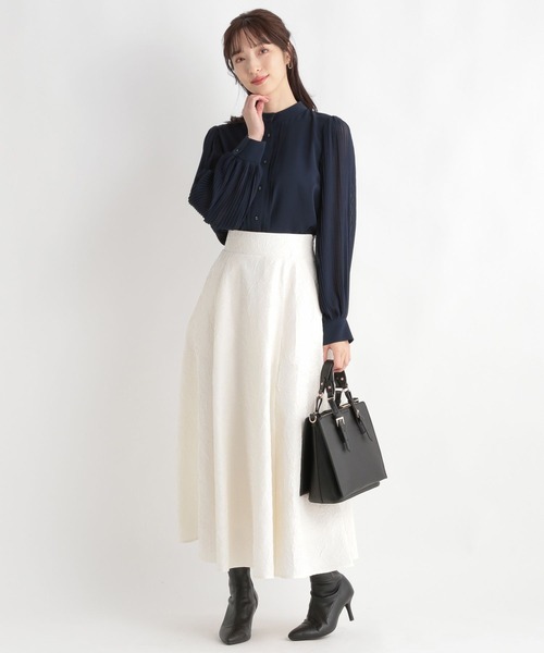 Andemiu(アンデミュウ)の「ワッシャーレースアップフレアスカート 100551(スカート・レディース・ホワイト/ベージュ/ブラック・FREE)」の15枚目の写真