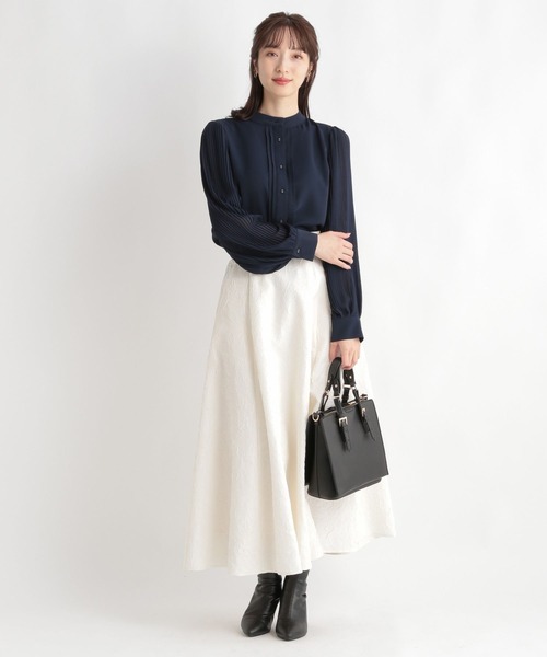 Andemiu(アンデミュウ)の「ワッシャーレースアップフレアスカート 100551(スカート・レディース・ホワイト/ベージュ/ブラック・FREE)」の16枚目の写真