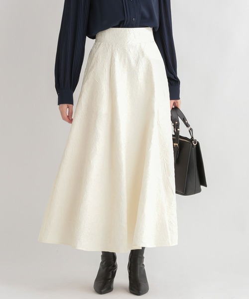 Andemiu(アンデミュウ)の「ワッシャーレースアップフレアスカート 100551(スカート・レディース・ホワイト/ベージュ/ブラック・FREE)」の12枚目の写真