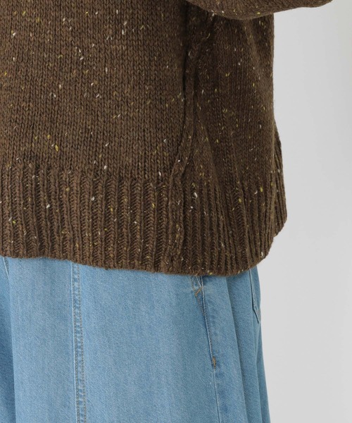 studio CLIP（スタディオクリップ）の「3ゲージネップヤーンハイネックプルオーバー（ニット/セーター・レディース・ライトグレー/アイボリー/ブラウン・FREE）」の17枚目の写真