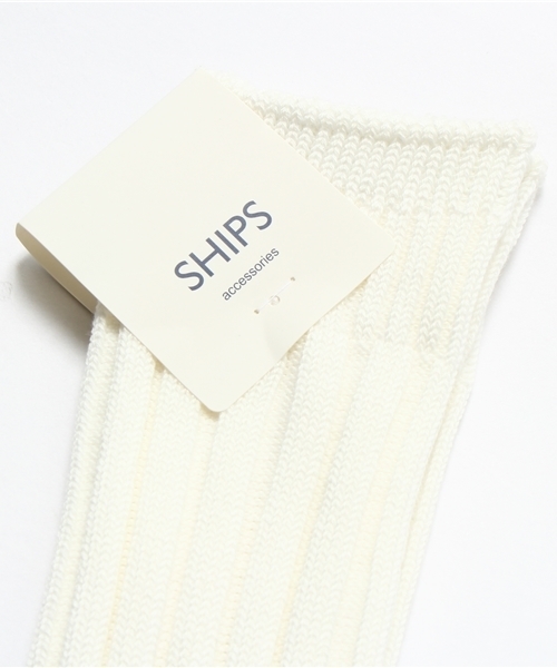 SHIPS for women（シップスフォーウィメン）の「リブソックス（ソックス/靴下・レディース・ブラック/ホワイト・ONE SIZE）」の3枚目の写真