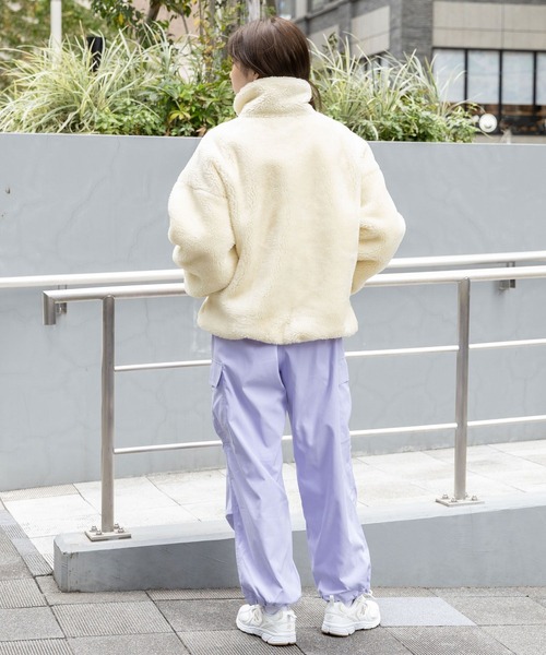 3.3 Field Trip （3.3フィールドトリップ）の「3.3 Field Trip／ムートンBL 2993684（ブルゾン・レディース・グレー/アイボリー/ブラック・FREE）」の18枚目の写真