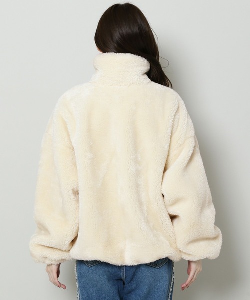 3.3 Field Trip （3.3フィールドトリップ）の「3.3 Field Trip／ムートンBL 2993684（ブルゾン・レディース・グレー/アイボリー/ブラック・FREE）」の22枚目の写真