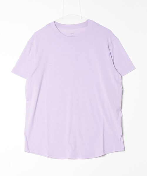NIKE（ナイキ）の「ナイキ NIKE ナイキ ワン DF ルーズ S/S トップ（Tシャツ/カットソー・レディース・ブラック/ダークブルー/ラベンダー/グリーン・M/L/S/XL）」の4枚目の写真