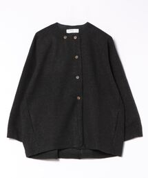 PARKS TOKYO SELECT（パークストウキョウセレクト）の「【ihana】（BRD）シャギーニットバルーンジャケット（ノーカラージャケット）」