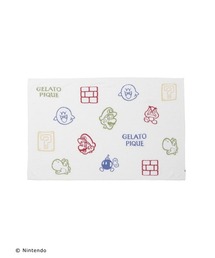 【ジェラートピケ】【マリオコラボ】ベビモコアソートジャガードブランケット gelato pique（ジェラートピケ）の「【スーパーマリオ】ベビモコ