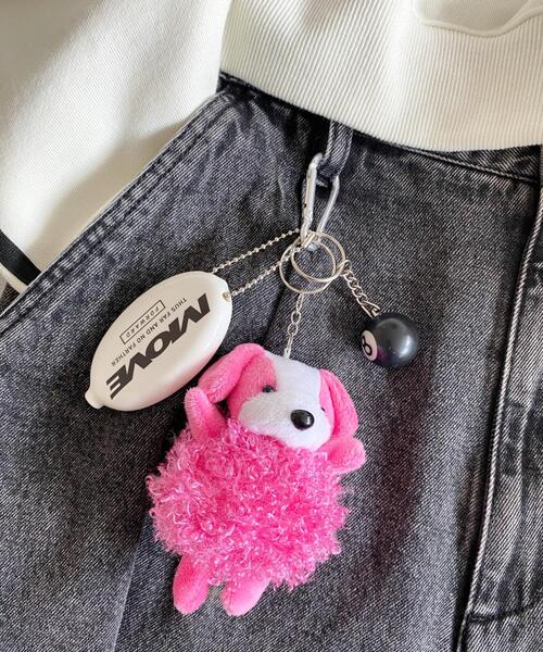 WEGO（ウィゴー）の「WEGO/もこもこミニアニマルキーホルダー