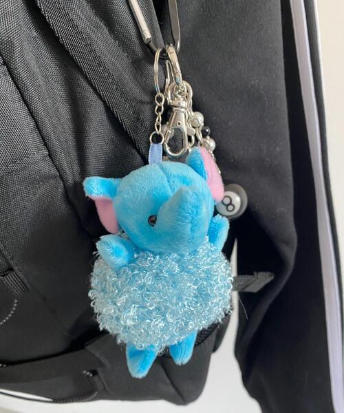 WEGO（ウィゴー）の「WEGO/もこもこミニアニマルキーホルダー