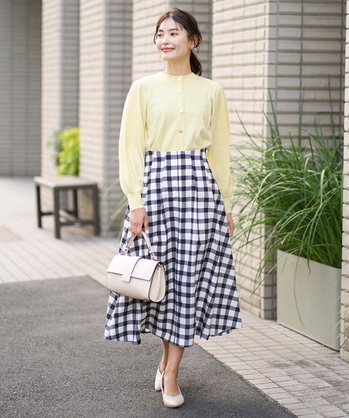 a.v.v（アーヴェヴェ）の「【アンサンブル対応】ラメニットカーディガン（カーディガン/ボレロ・レディース・ネイビー/アイボリー/クリーム・34/36/40/38/42）」の20枚目の写真