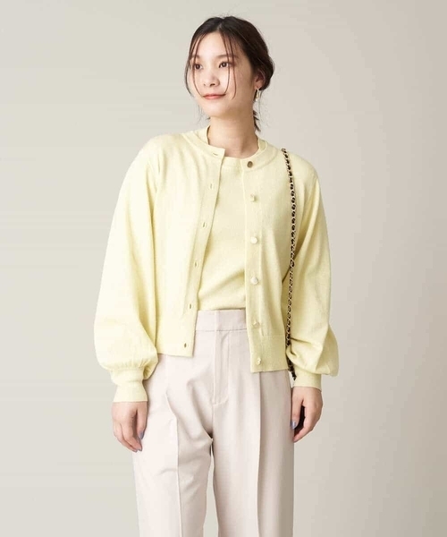 a.v.v（アーヴェヴェ）の「【アンサンブル対応】ラメニットカーディガン（カーディガン/ボレロ・レディース・ネイビー/アイボリー/クリーム・34/36/40/38/42）」の21枚目の写真