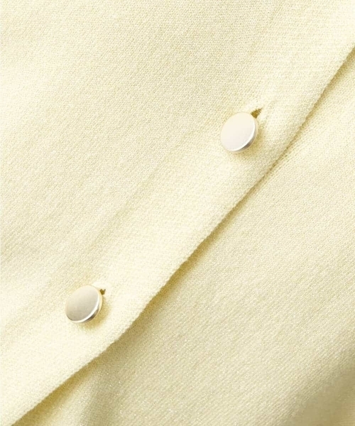 a.v.v（アーヴェヴェ）の「【アンサンブル対応】ラメニットカーディガン（カーディガン/ボレロ・レディース・ネイビー/アイボリー/クリーム・34/36/40/38/42）」の9枚目の写真