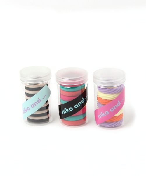 niko and...（ニコアンド）の「ケース入りヘアゴム（ヘアゴム・レディース・ブラック/ピンク/パープル・0）」の4枚目の写真