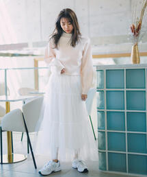PROPORTION BODY DRESSING | チュールティアードスカート / 1214120212(スカート)