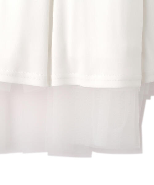 PROPORTION BODY DRESSING（プロポーションボディドレッシング）の「チュールティアードスカート / 1214120212（スカート・レディース・ホワイト/ブラック・SMALL/MEDIUM）」の4枚目の写真