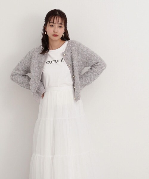 PROPORTION BODY DRESSING（プロポーションボディドレッシング）の「チュールティアードスカート / 1214120212（スカート・レディース・ホワイト/ブラック・SMALL/MEDIUM）」の11枚目の写真