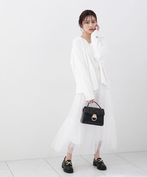 PROPORTION BODY DRESSING（プロポーションボディドレッシング）の「チュールティアードスカート / 1214120212（スカート・レディース・ホワイト/ブラック・SMALL/MEDIUM）」の18枚目の写真