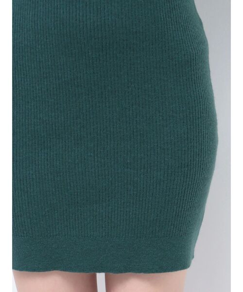 EVRIS（エヴリス）の「アンサンブルニットミニワンピース（ワンピース・レディース・グリーン/ブラック/アイボリー・FREE）」の13枚目の写真