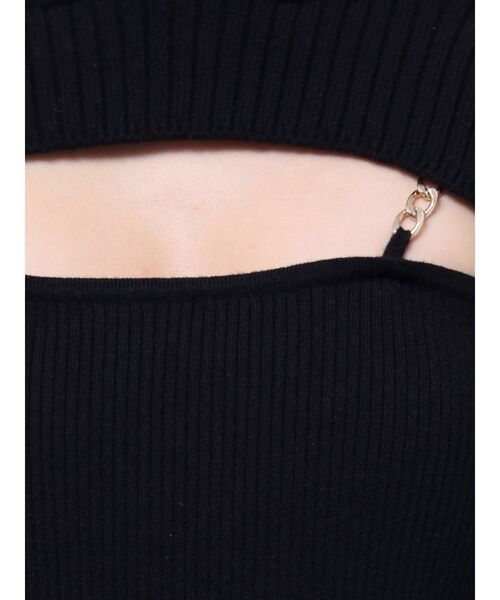 EVRIS（エヴリス）の「アンサンブルニットミニワンピース（ワンピース・レディース・グリーン/ブラック/アイボリー・FREE）」の8枚目の写真