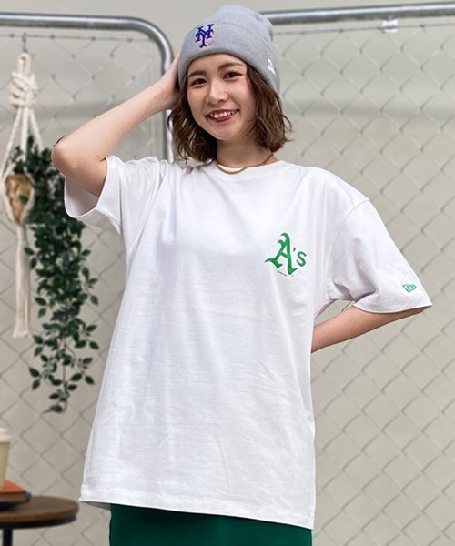 未使用　ニューエラ　Tシャツ　ズボン　NEW ERA セット　レディース黒エンジ NEW ERA ニューエラ レディース 半袖 Tシャツ バックプリント