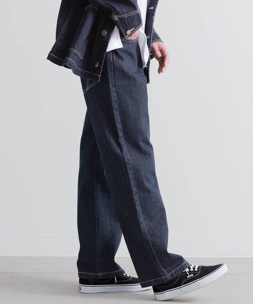 n'OrLABEL(ノアールレーベル)の「『ヨーク切り替えストレートデニムパンツ』(デニムパンツ・メンズ・インディゴブルー/ブラック・XL/L/M)」の18枚目の写真