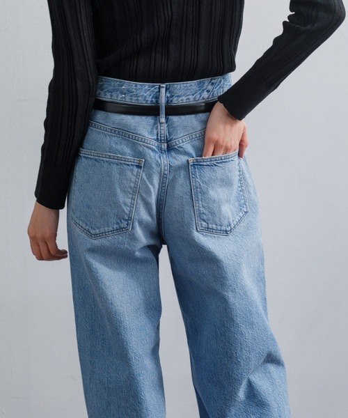 upperhights(アッパーハイツ)の「upper hights / THE NIECE DENIM PT(デニムパンツ・レディース・ライトブルー・22/23/24/25)」の6枚目の写真