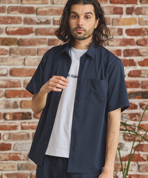 RATTLE TRAP(ラトルトラップ)の「ストレッチカチオン半袖シャツ(シャツ/ブラウス・メンズ・ネイビー/ベージュ/ブルー/ライトブルー・M/S/LL/L)」の3枚目の写真