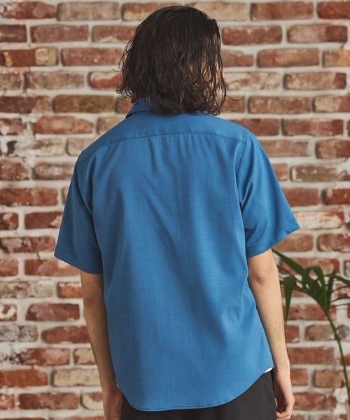 RATTLE TRAP(ラトルトラップ)の「ストレッチカチオン半袖シャツ(シャツ/ブラウス・メンズ・ネイビー/ベージュ/ブルー/ライトブルー・M/S/LL/L)」の15枚目の写真