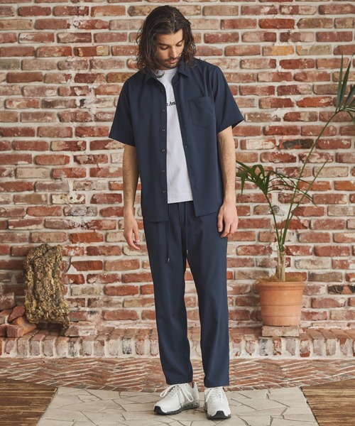 RATTLE TRAP(ラトルトラップ)の「ストレッチカチオン半袖シャツ(シャツ/ブラウス・メンズ・ネイビー/ベージュ/ブルー/ライトブルー・M/S/LL/L)」の7枚目の写真