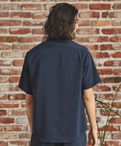 RATTLE TRAP(ラトルトラップ)の「ストレッチカチオン半袖シャツ(シャツ/ブラウス・メンズ・ネイビー/ベージュ/ブルー/ライトブルー・M/S/LL/L)」の18枚目の写真