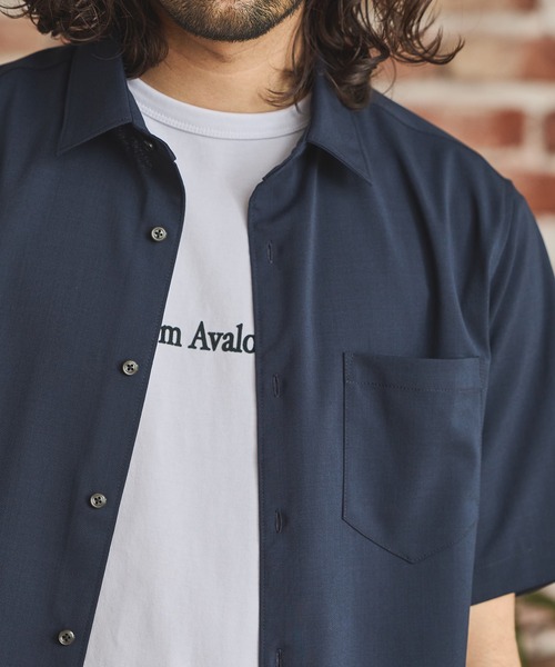 RATTLE TRAP(ラトルトラップ)の「ストレッチカチオン半袖シャツ(シャツ/ブラウス・メンズ・ネイビー/ベージュ/ブルー/ライトブルー・M/S/LL/L)」の19枚目の写真