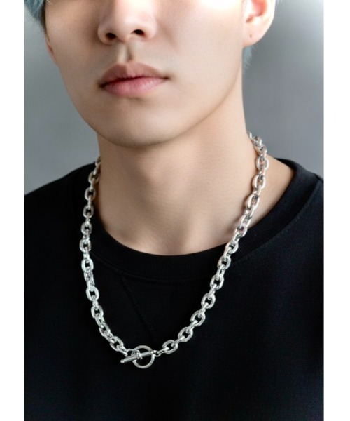 セール】【OKUOKU 0909】重量感 アンカーチェーン ネックレス oku