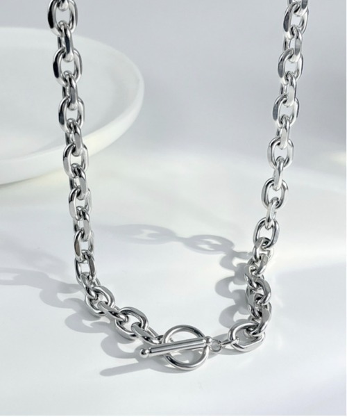 セール】【OKUOKU 0909】重量感 アンカーチェーン ネックレス oku