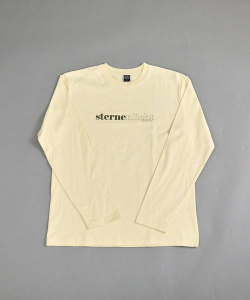 VIBGYOR(ヴィブジョー)の「ヘヴィウェイト天竺 プリント 長袖 クルーネック(Tシャツ/カットソー・メンズ・ホワイト/イエロー系その他/ブラック・MEDIUM/LARGE)」の3枚目の写真