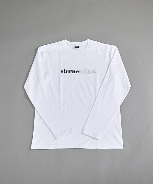 VIBGYOR(ヴィブジョー)の「ヘヴィウェイト天竺 プリント 長袖 クルーネック(Tシャツ/カットソー・メンズ・ホワイト/イエロー系その他/ブラック・MEDIUM/LARGE)」の2枚目の写真