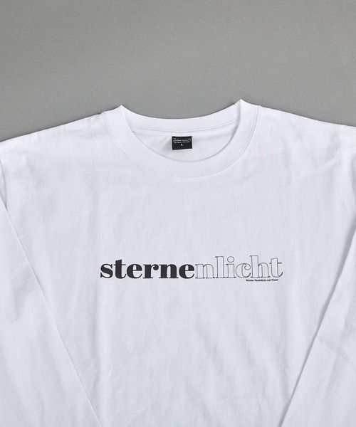 VIBGYOR(ヴィブジョー)の「ヘヴィウェイト天竺 プリント 長袖 クルーネック(Tシャツ/カットソー・メンズ・ホワイト/イエロー系その他/ブラック・MEDIUM/LARGE)」の4枚目の写真