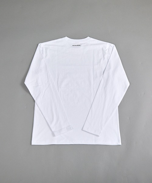 VIBGYOR(ヴィブジョー)の「ヘヴィウェイト天竺 プリント 長袖 クルーネック(Tシャツ/カットソー・メンズ・ホワイト/イエロー系その他/ブラック・MEDIUM/LARGE)」の7枚目の写真