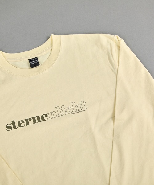 VIBGYOR(ヴィブジョー)の「ヘヴィウェイト天竺 プリント 長袖 クルーネック(Tシャツ/カットソー・メンズ・ホワイト/イエロー系その他/ブラック・MEDIUM/LARGE)」の12枚目の写真