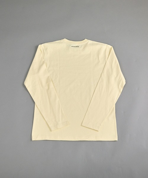 VIBGYOR(ヴィブジョー)の「ヘヴィウェイト天竺 プリント 長袖 クルーネック(Tシャツ/カットソー・メンズ・ホワイト/イエロー系その他/ブラック・MEDIUM/LARGE)」の14枚目の写真