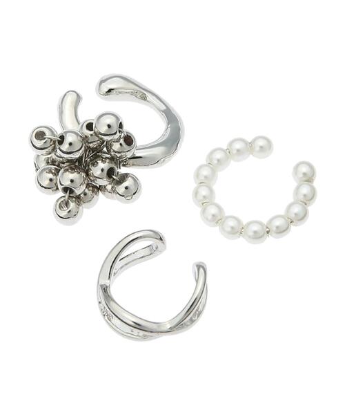 Green　Parks（グリーンパークス）の「every　walk.メタルボールイヤカフセット（イヤリング・レディース・シルバー・FREE）」の5枚目の写真