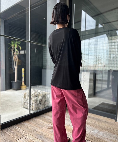 Kotoe（コトエ）の「ビッグシルエット シースルートップス（Tシャツ/カットソー・レディース・ブラック/ホワイト/パープル/イエロー/ライトブルー・FREE）」の15枚目の写真