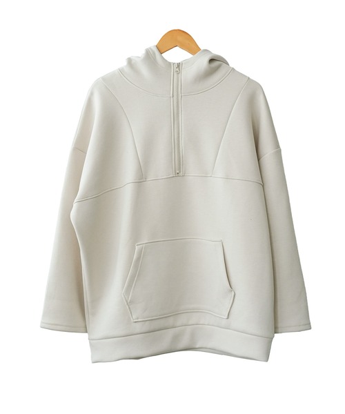 mili an deni（ミリアンデニ）の「スクーバハーフジッププルオーバー（スウェット・レディース・アイボリー/アッシュグレー/ブラック・M/L）」の9枚目の写真